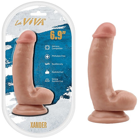 La Viva Xander 6.9 Inches Realistic Feel Dildo Flesh - Realistic Dildos