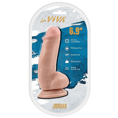 Jordan 6.9 Inches Dual Density Dildo By La Viva - Realistic Dildos