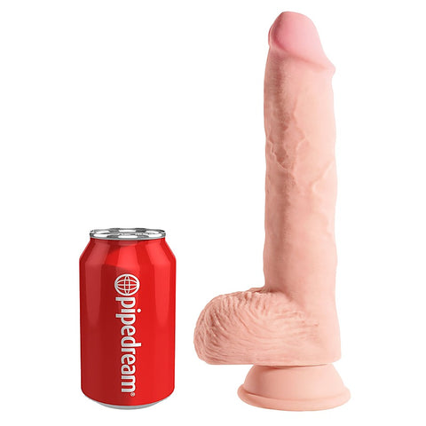 King Cock Plus 10 Inch Triple Density Fat Cock With Balls - Realistic Dildos