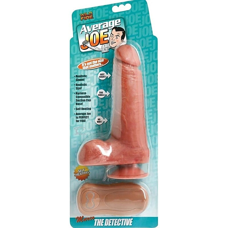 Average Joe The Detective Marco Heating And Vibrating Dildo - Realistic Dildos