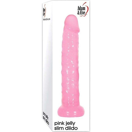 Pink Jelly Slim Dildo By Adam & Eve Sextoys - Realistic Dildos