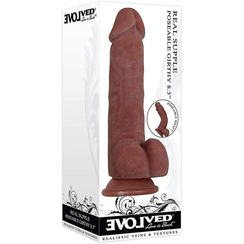 Evolved Real Supple Poseable Girthy 8.5 inch - G-Spot Vibrators