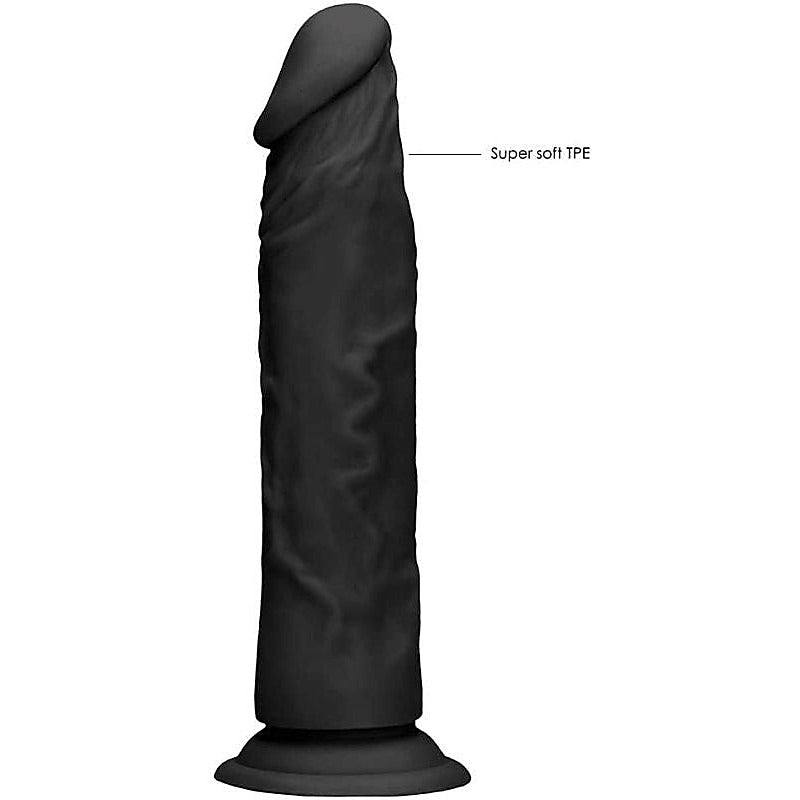 Realrock Skin Dildo Black by Shots Toys - Realistic Dildos