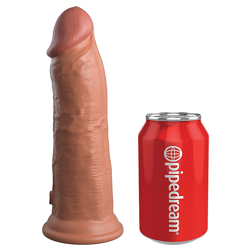 King Cock Elite Vibrating Dual Density Silicone Cock - Realistic Dildos