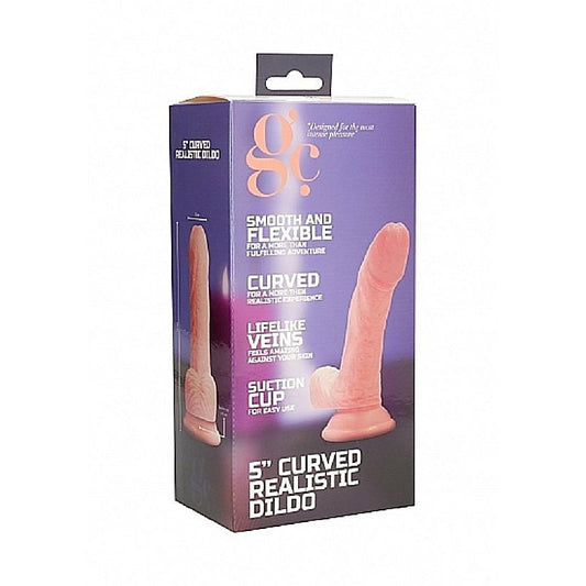 Gc Curved 5-Inch Realistic Dildo By Shots Toys - Realistic Dildos
