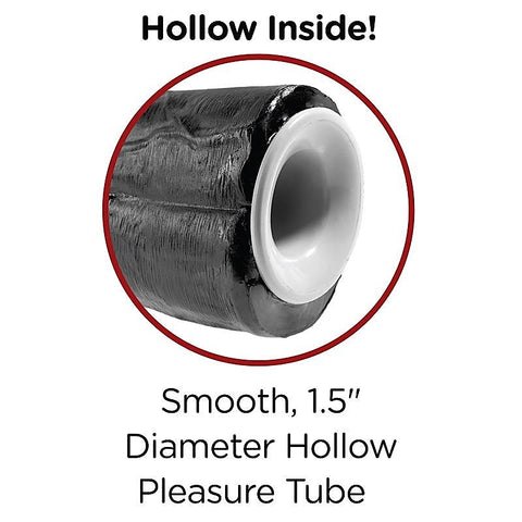 King Cock 11 Inch Two Cocks One Hole Hollow Strap-On System - Realistic Dildos
