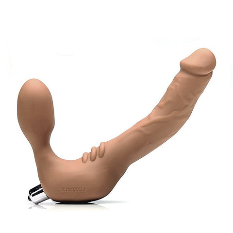 Real Strapless Slim Vibrating Double Dildo By Tantus - Vibrating Dildos