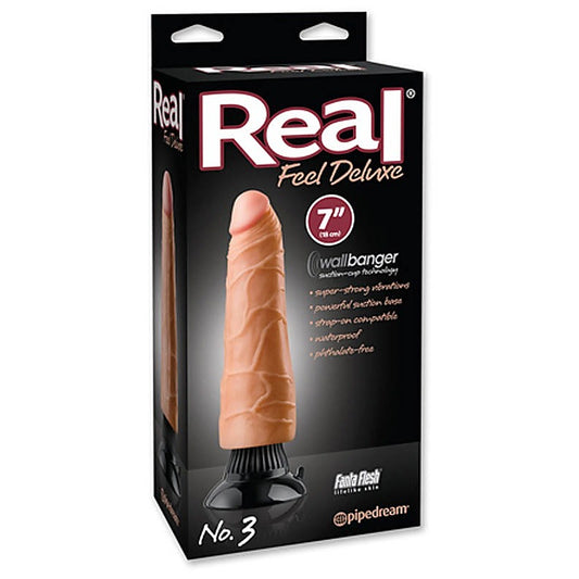 Pipedream Real Feel Deluxe No. 3 Vibrating Dildo - Vibrating Dildos