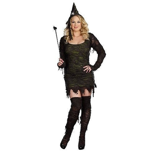 Rag Detailing Witch Dress By Dream Girl Lingerie - Fancy Dress Ups