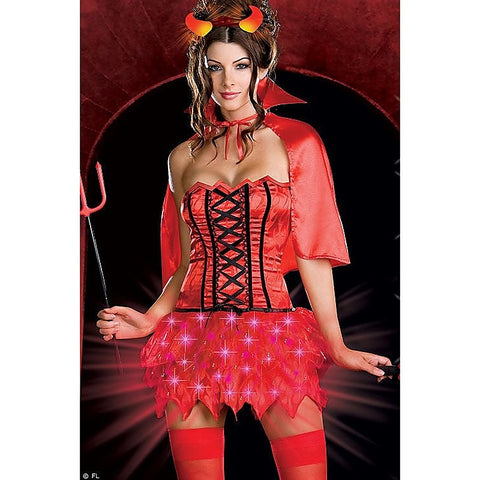 Devil'S De-Light Costume By Dream Girl Lingerie - Fancy Dress Ups