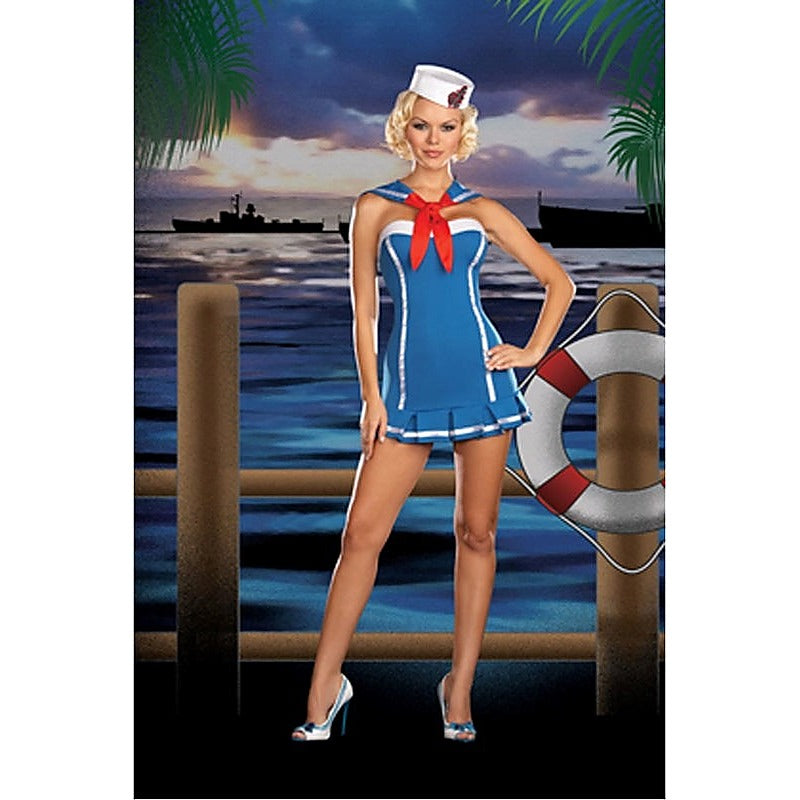 Sailor Stormy Sky Costume By Dream Girl Lingerie - Fancy Dress Ups