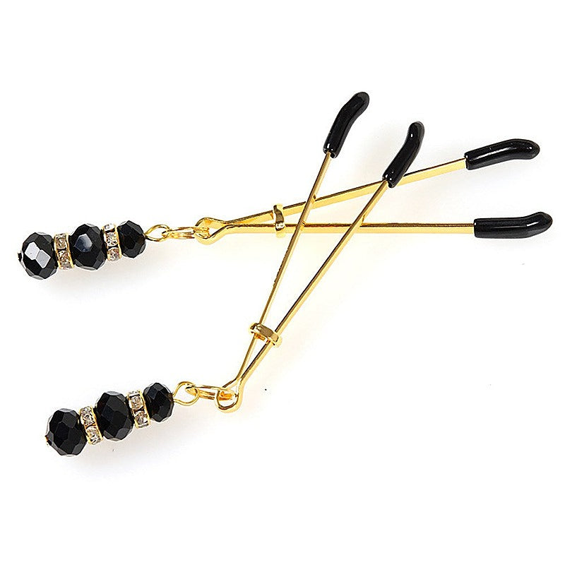Nipple Clamp With Crystals by BDStyle - Luxury Sex Toys