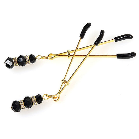 Nipple Clamp With Crystals by BDStyle - Luxury Sex Toys