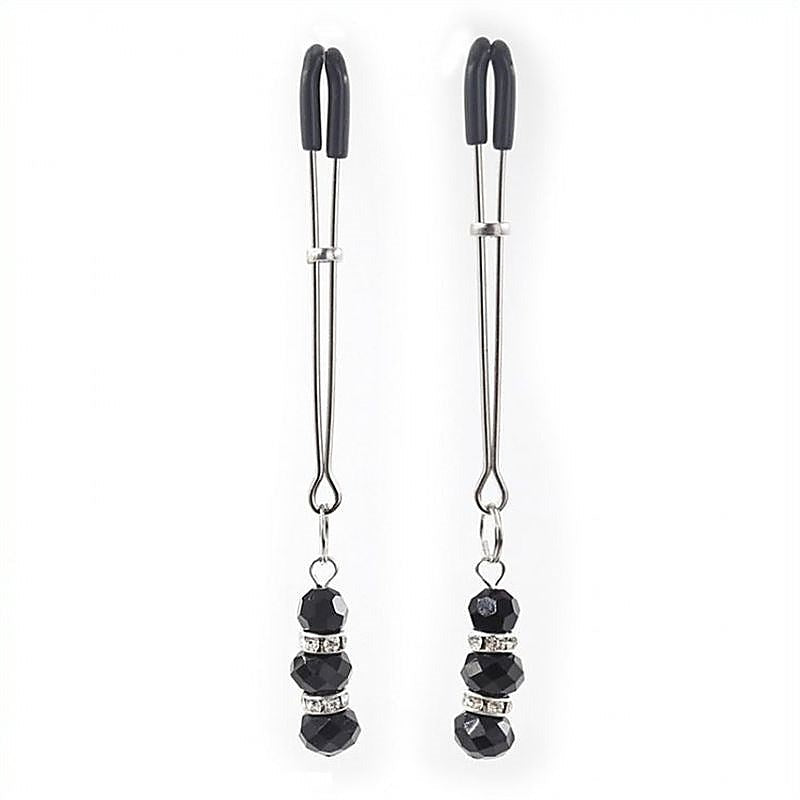 Nipple Clamp With Crystals by BDStyle - Luxury Sex Toys
