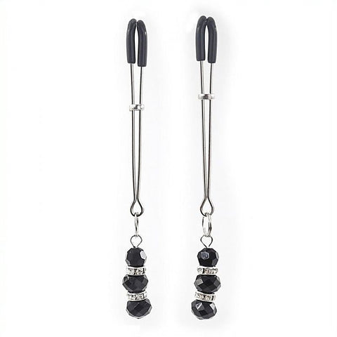 Nipple Clamp With Crystals by BDStyle - Luxury Sex Toys
