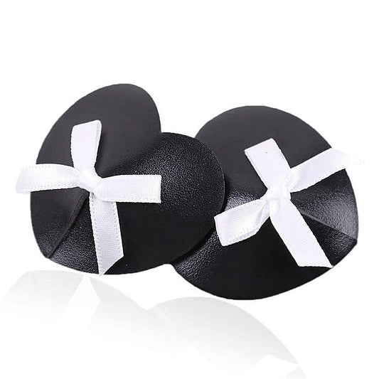 Black Heart White Box Nipple Pasties - Fancy Dress Ups