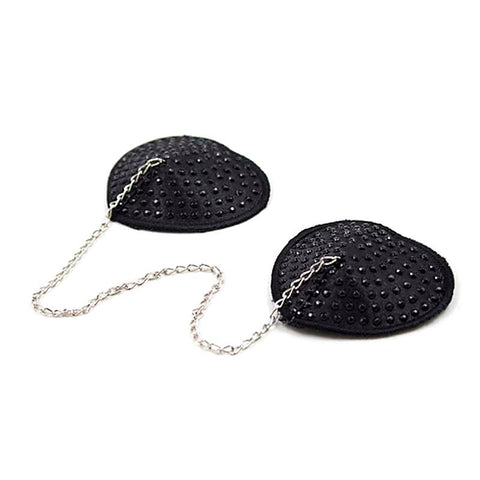 Encrusted Heart Shaped Nipple Pasties by Ella Bidoe - Fancy Dress Ups