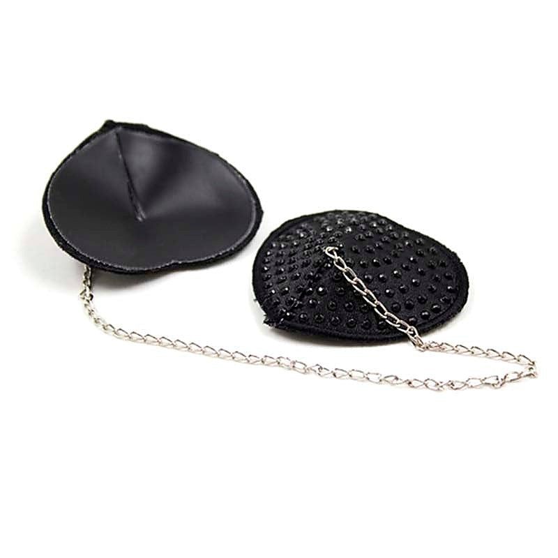 Encrusted Heart Shaped Nipple Pasties by Ella Bidoe - Fancy Dress Ups