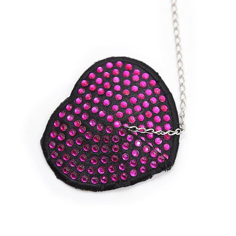 Encrusted Heart Shaped Nipple Pasties by Ella Bidoe - Fancy Dress Ups