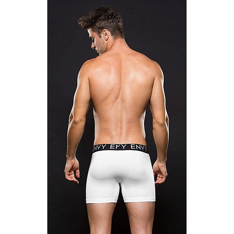 Envy Micro LowRise Logo Elastic Boxer White