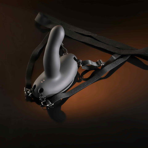 Evolved COME CLOSER Vibrating Strap-On with Remote - Strap On Sextoys