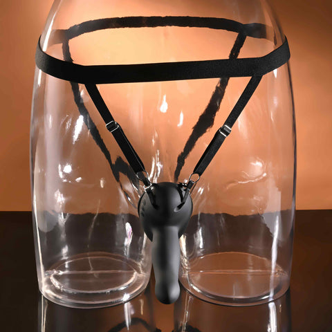 Evolved COME CLOSER Vibrating Strap-On with Remote - Strap On Sextoys