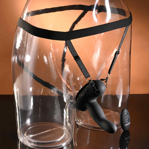 Evolved COME CLOSER Vibrating Strap-On with Remote - Strap On Sextoys