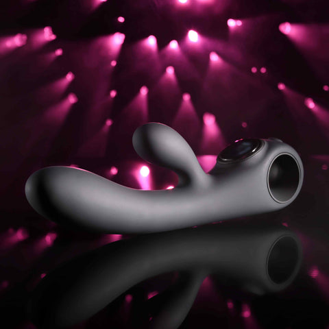 BLACK MAGIC Rabbit Vibrator with LED Screen by Evolved