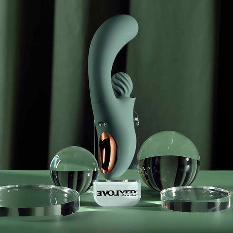 SPIRAL CHARM Rechargeable Rabbit Vibrator by Evolved