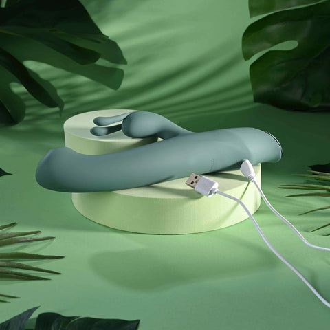 SATIN SWIRL Rabbit Vibrator with Swirling Head by Evolved