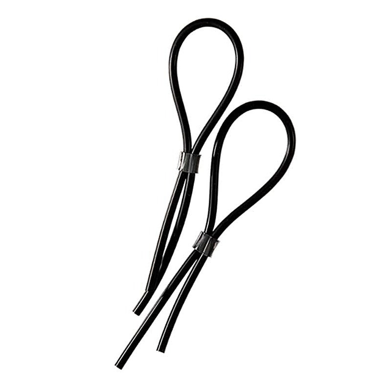 Rubber Adjustable Cock And Scrotal Loops Electro Sex Toy - Electro Sex
