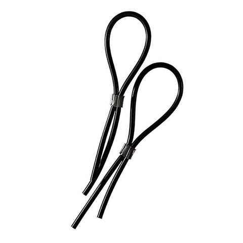 Rubber Adjustable Cock And Scrotal Loops Electro Sex Toy - Electro Sex