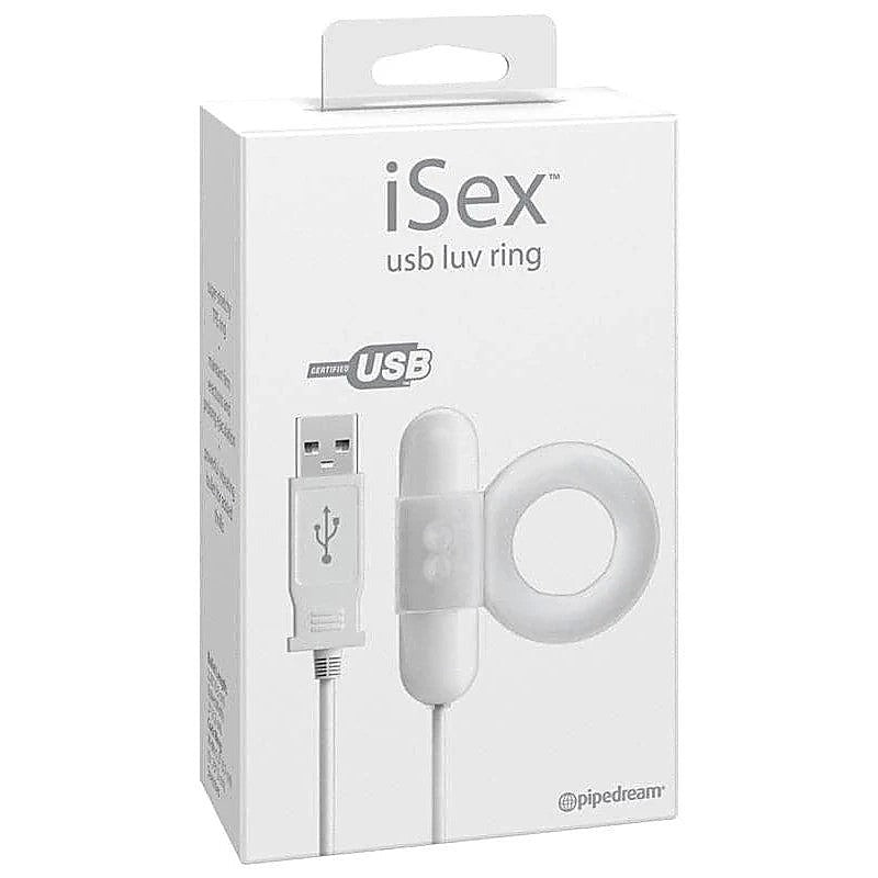 iSex USB Luv Cock Ring Vibrator by Pipedream - Ball and Cock Toys
