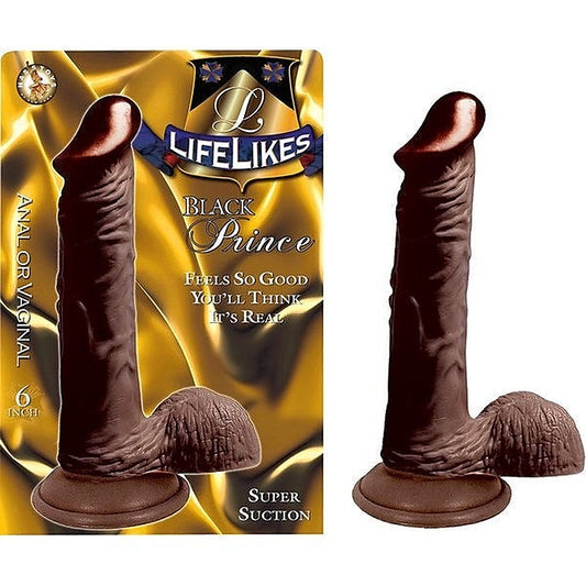 LIFELIKES Black Prince - Powerful Suction Cock for Intimate Delight
