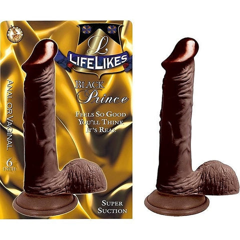 LIFELIKES Black Prince - Powerful Suction Cock for Intimate Delight