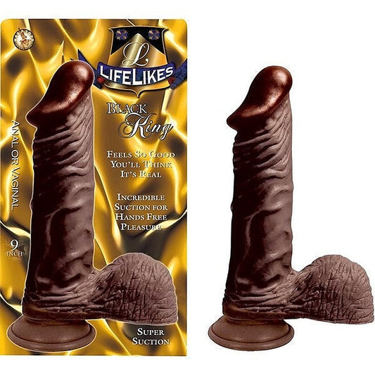 LIFELIKES Black King Reallistic 8 Inch Cock With Balls