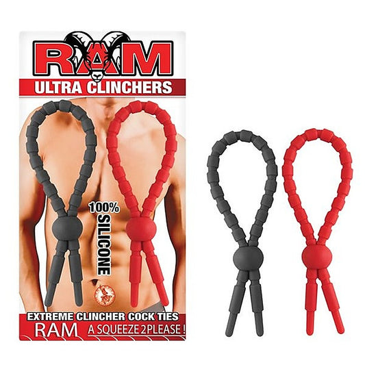 RAM Ultra Clinchers - Adjustable Silicone Cock Ties