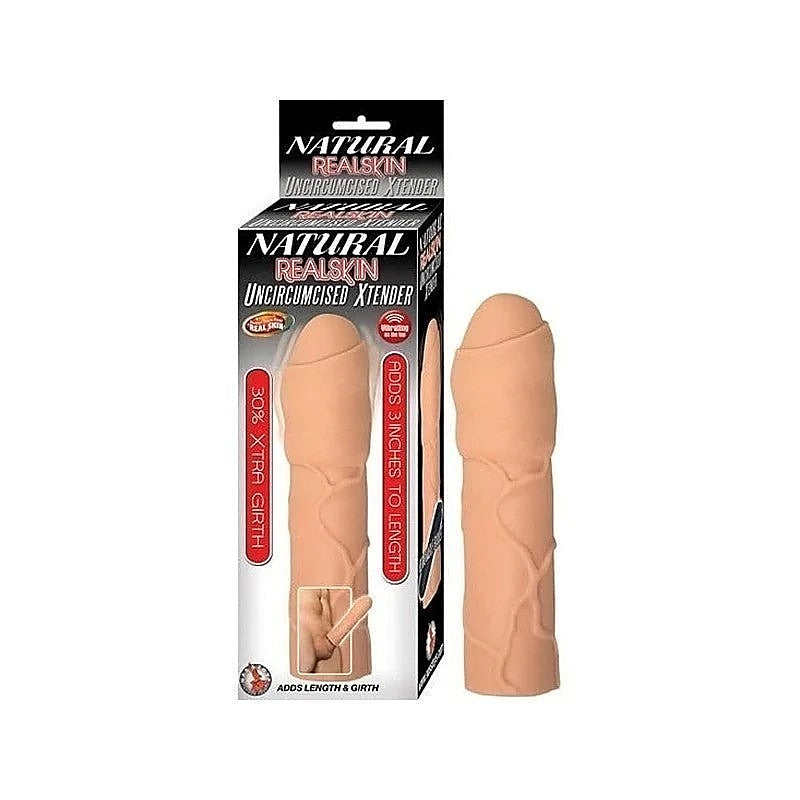 Natural Realskin Uncircumcised Penis Sleeve By Nasstoys - Pumps, Extenders and Sleeves