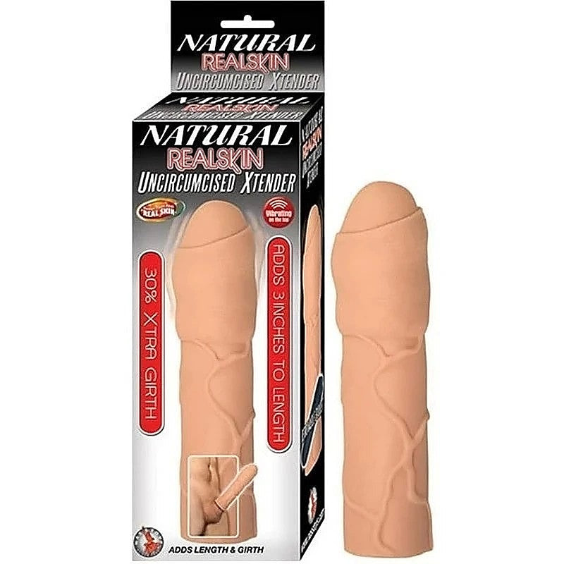 Natural Realskin Uncircumcised Penis Sleeve By Nasstoys - Pumps, Extenders and Sleeves