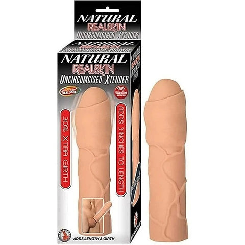 Natural Realskin Uncircumcised Penis Sleeve By Nasstoys - Pumps, Extenders and Sleeves