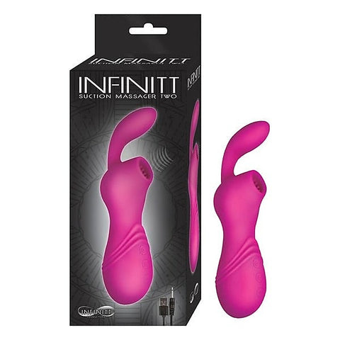 INFINITT Dual Pleasure Suction Massager - 12 Vibration & Suction Functions