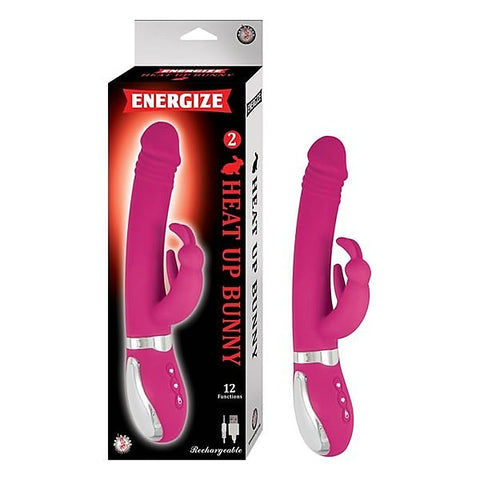 ENERGIZE Heat Up Bunny 2 - Dual-Motor Silicone Rabbit Vibrator