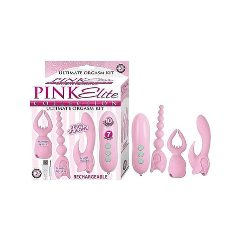 PINK ELITE - Versatile 3-in-1 Silicone Massage Orgasm Kit