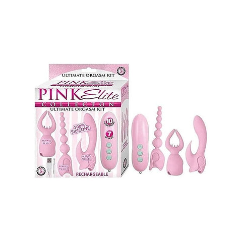 PINK ELITE - Versatile 3-in-1 Silicone Massage Orgasm Kit