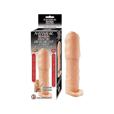 Natural Realskin Vibrating Xtender By Nasstoys - Pumps, Extenders and Sleeves