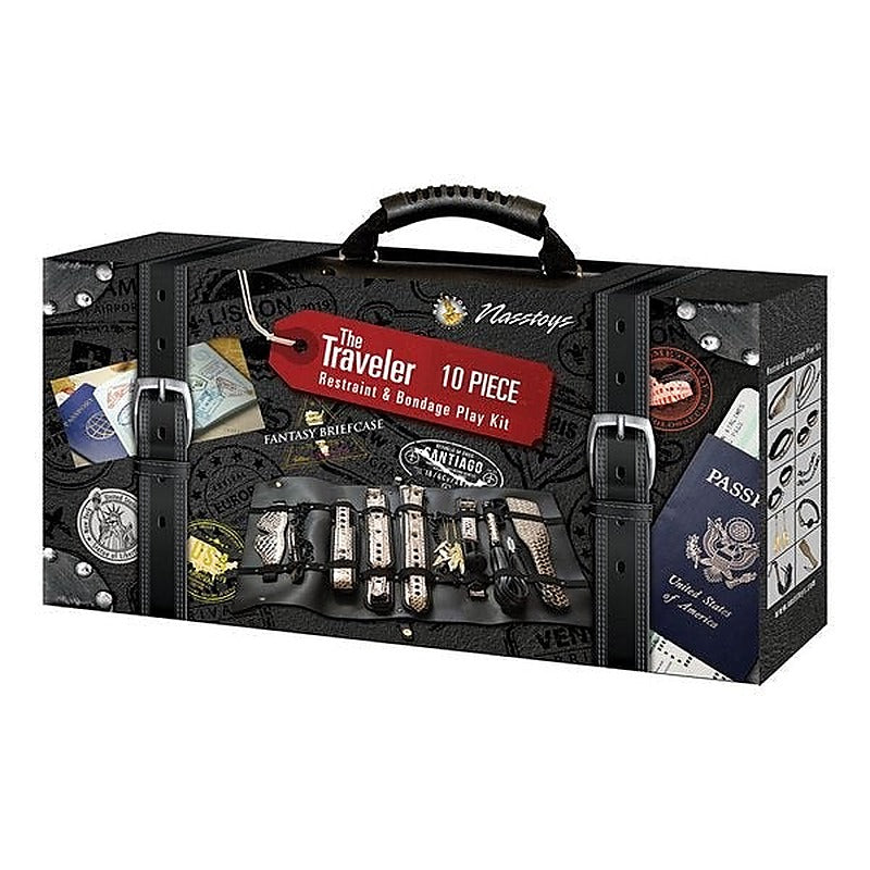 The Traveler 10 Pc Bondage Set By Nasstoys - Bondage Kits