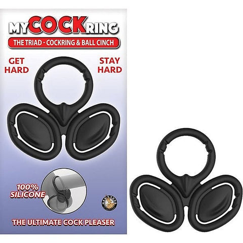 The Triad Cockring And Ball Cinch By Nasstoys - Stretchy Cock Rings