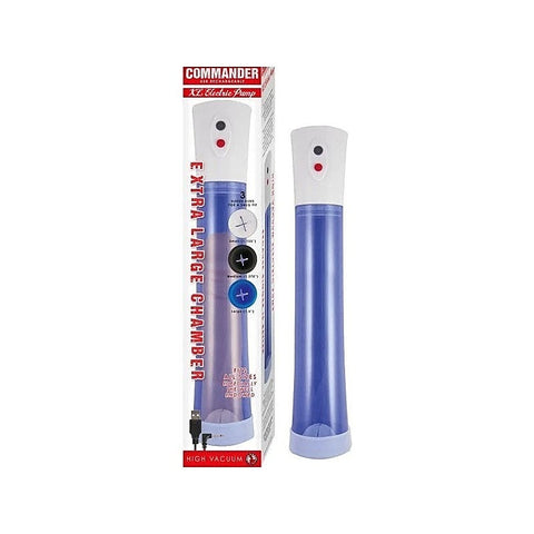 COMMANDER Deluxe Vacuum Penis Pump - Powerful, Waterproof, Rechargeable
