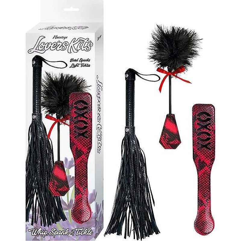 Lovers Kits Bondage Whip, Tickler, And Paddle By Nasstoys - Bondage Kits