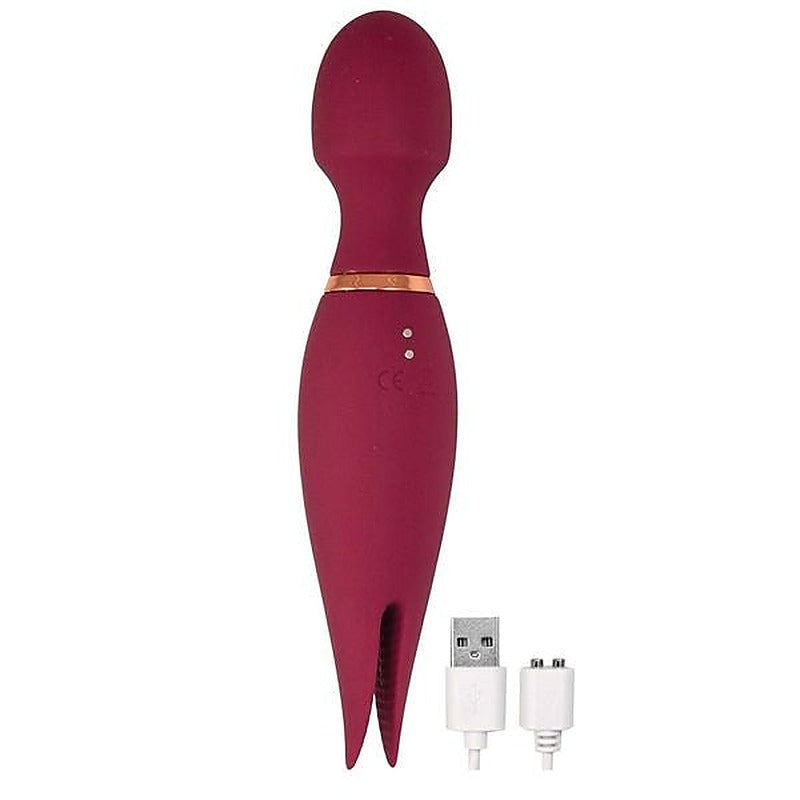 Mystique Dual-Motor Silicone Massager By Nasstoys - Body Wands